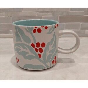 STARBUCKS 2018 Christmas Holiday Mint Hollyberry Mug/Cup 12 OZ NEW!